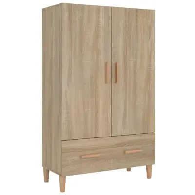 vidaXL Visoka omarica sonoma hrast 70x31x115 cm inženirski les