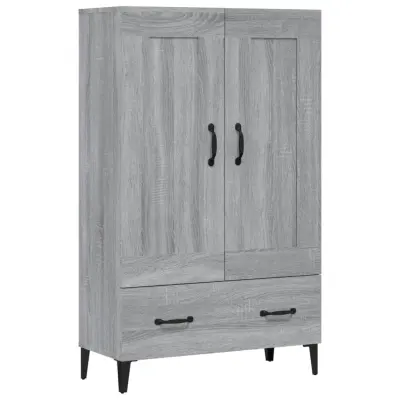 vidaXL Visoka omarica siva sonoma 70x31x115 cm inženirski les