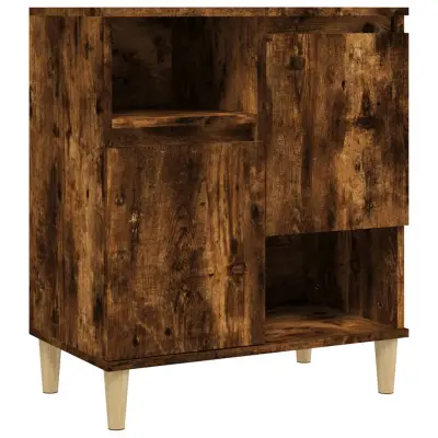 vidaXL Komoda dimljeni hrast 60x35x70 cm inženirski les