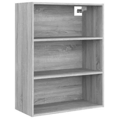 vidaXL Viseča stenska omarica siva sonoma 69,5x32,5x90 cm