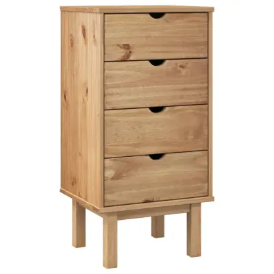 vidaXL Predalnik OTTA 45x39x90 cm trdna borovina