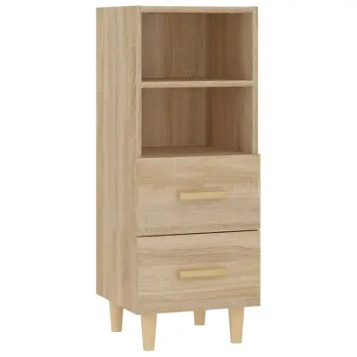 vidaXL Komoda sonoma hrast 34,5x34x90 cm konstruiran les