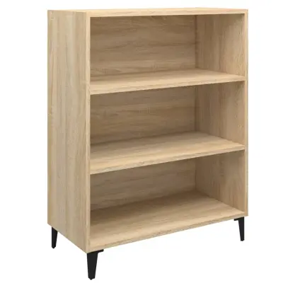 vidaXL Komoda sonoma hrast 69,5x32,5x90 cm konstruiran les