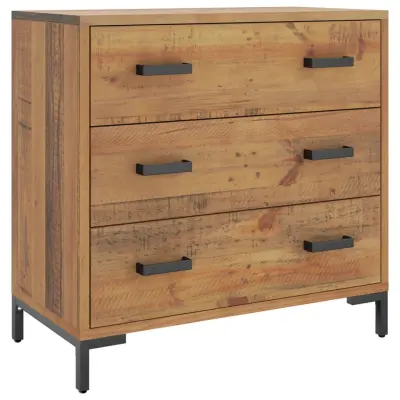 vidaXL Predalnik 75x35x70 cm trdna borovina