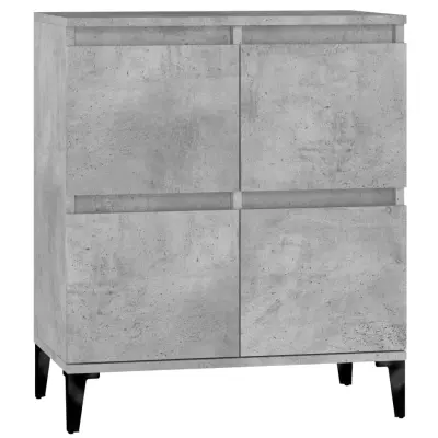 vidaXL Komoda betonsko siva 60x35x70 cm inženirski les