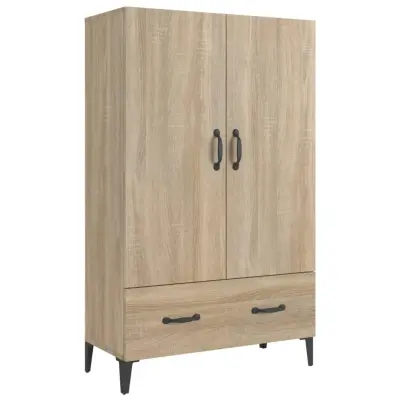 vidaXL Visoka omarica sonoma hrast 70x31x115 cm inženirski les