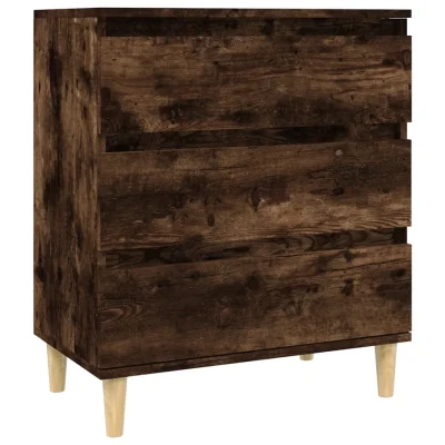 vidaXL Komoda dimljeni hrast 60x35x70 cm inženirski les