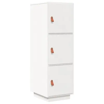 vidaXL Visoka omarica 34x40x108,5 cm trdna borovina