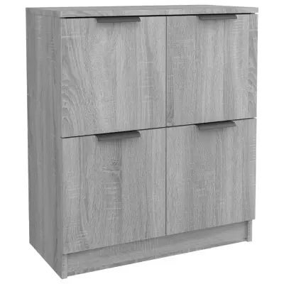 vidaXL Komoda siva sonoma 60x30x70 cm inženirski les
