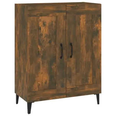 vidaXL Komoda dimljeni hrast 69,5x34x90 cm inženirski les