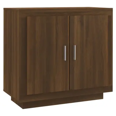 vidaXL Komoda rjavi hrast 80x40x75 cm konstruiran les