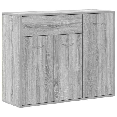 vidaXL Komoda siva sonoma 88x30x70 cm konstruiran les