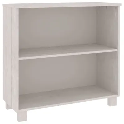vidaXL Komoda HAMAR bela 85x35x80 cm trdna borovina