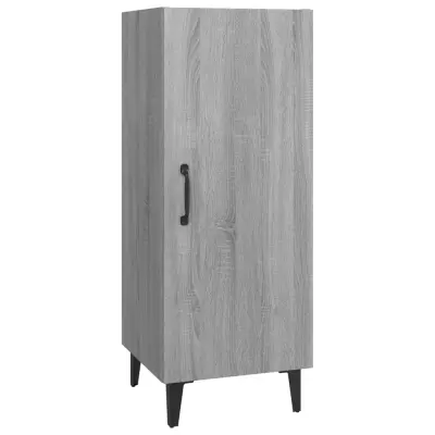 vidaXL Komoda siva sonoma 34,5x34x90 cm konstruiran les