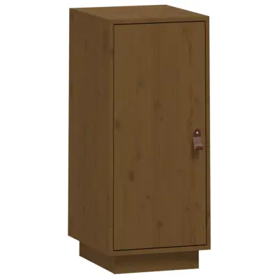 vidaXL Komoda medeno rjava 34x40x75 cm trdna borovina
