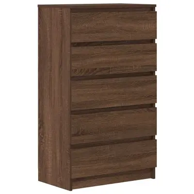 vidaXL Predalnik rjav hrast 60x36x103 cm inženirski les