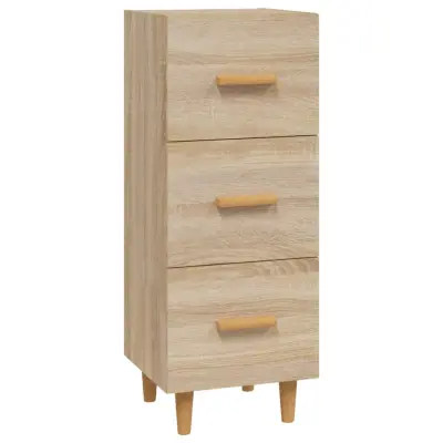 vidaXL Komoda sonoma hrast 34,5x34x90 cm inženirski les