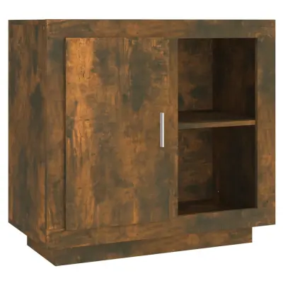 vidaXL Komoda dimljeni hrast 80x40x75 cm
