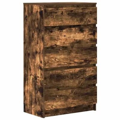 vidaXL Predalnik dimljen hrast 60x36x103 cm inženirski les