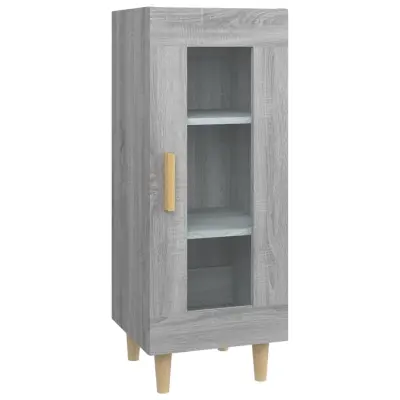 vidaXL Komoda siva sonoma 34,5x34x90 cm inženirski les