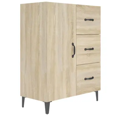 vidaXL Komoda sonoma hrast 69,5x34x90 cm inženirski les