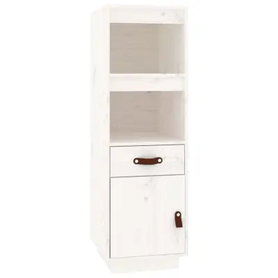vidaXL Visoka omarica 34x40x108,5 cm trdna borovina