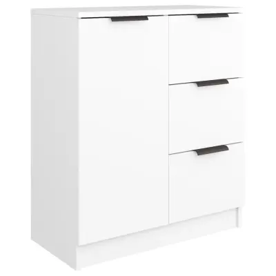 vidaXL Komoda bela 60x30x70 cm konstruiran les