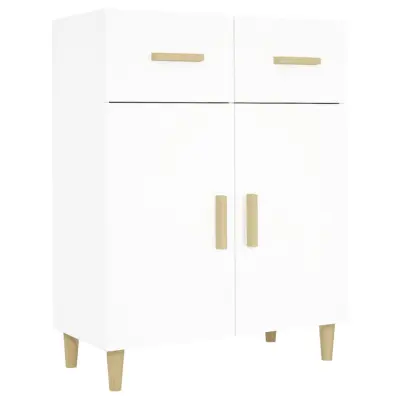 vidaXL Komoda bela 69,5x34x89 cm konstruiran les