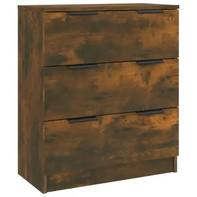 vidaXL Komoda dimljeni hrast 60x30x70 cm konstruiran les