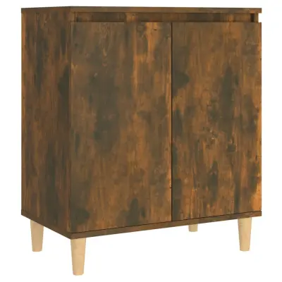 vidaXL Komoda dimljeni hrast 60x35x70 cm konstruiran les