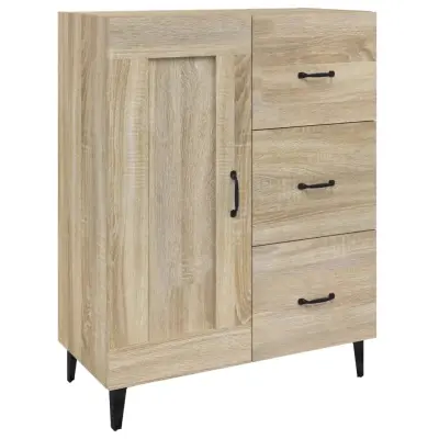 vidaXL Komoda sonoma hrast 69,5x34x90 cm konstruiran les