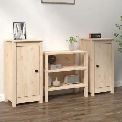 vidaXL Komoda 2 kosa 39x35x80 cm trdna borovina