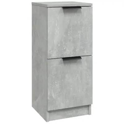 vidaXL Komoda betonsko siva 30x30x70 cm konstruiran les