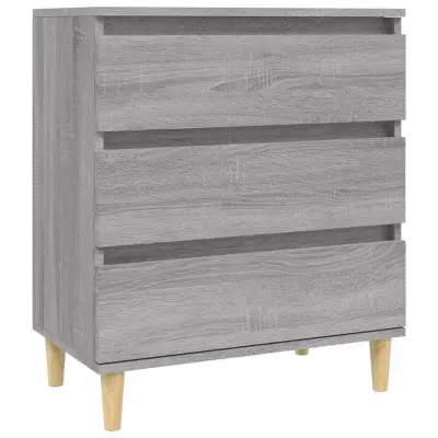 vidaXL Komoda siva sonoma 60x35x70 cm inženirski les