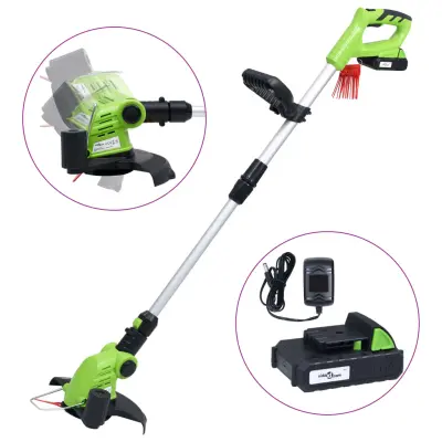 vidaXL Brezžični obrezovalnik trave z baterijo 20V 1500 mAh Li-ion