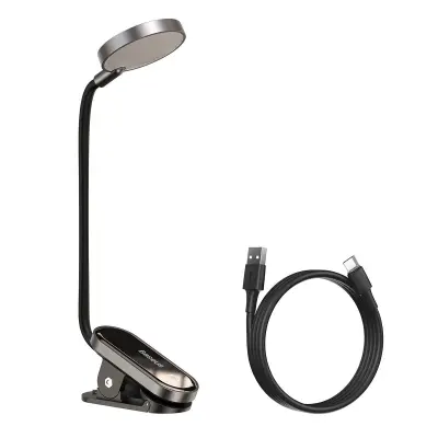 Baseus (DGRAD-0G) Comfort Reading Mini Clip Lamp (temno siva)