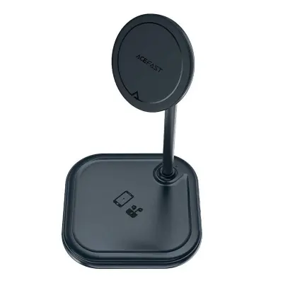 Induktivni polnilnik 2-v-1 Acefast E6 15W, MagSafe (siv)