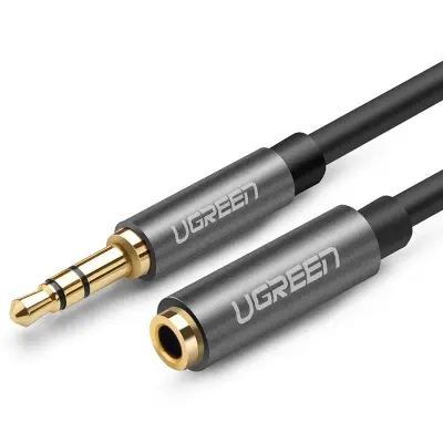 AUX kabelski podaljšek UGREEN mini-jack 3,5 mm, 3m (siv)