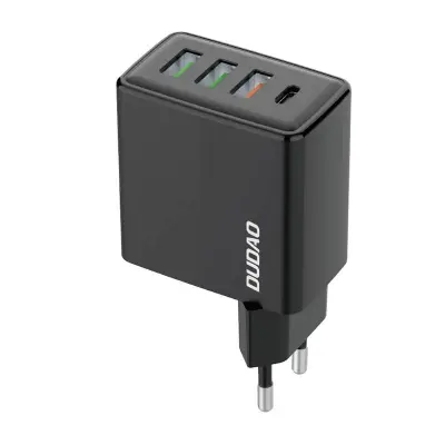 Potovalni polnilec Dudao A5HEU 3x USB + USB-C, PD 20W (črn)
