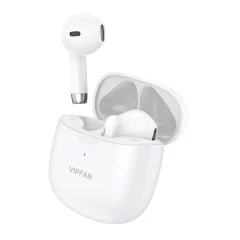 Brezžične slušalke TWS Vipfan T06, Bluetooth 5.0 (bele)