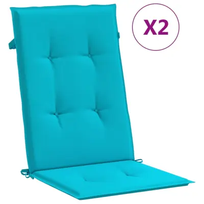 vidaXL Blazine za stole 2 kosa turkizno blago