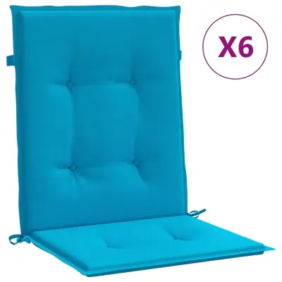 vidaXL Blazine za vrtne stole 6 kosov modre 100x50x3 cm oxford tkanina