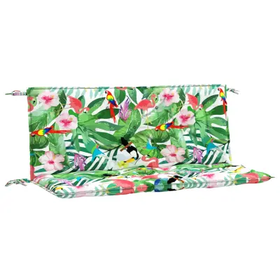 vidaXL Blazina za vrtno klop 2 kosa večbarvna 120x50x7 cm blago