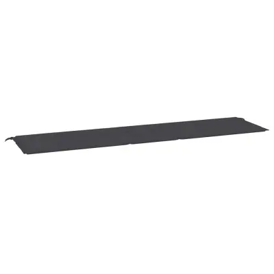 vidaXL Blazina za vrtno klop črna 200x50x4 cm oxford tkanina