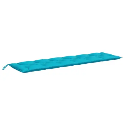 vidaXL Blazina za vrtno klop turkizna 200x50x7 cm blago