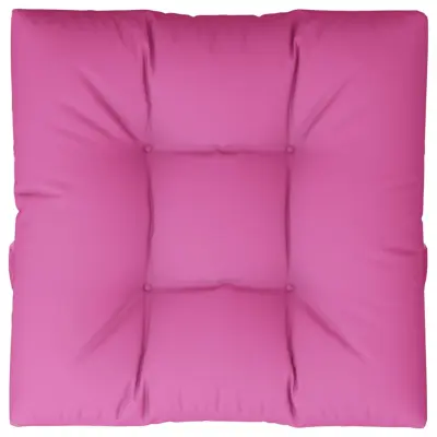 vidaXL Blazina za kavč iz palet roza 70x70x12 cm blago