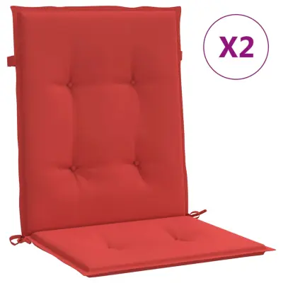 vidaXL Blazine za vrtne stole 2 kosa rdeče 100x50x3 cm oxford tkanina