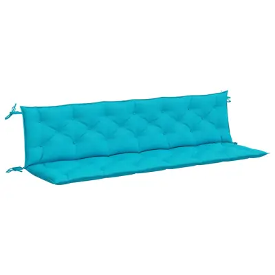 vidaXL Blazina za vrtno klop 2 kosa turkizna 200x50x7 cm blago
