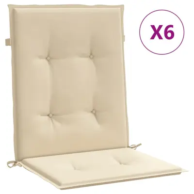 vidaXL Blazine za vrtne stole 6 kosov bež 100x50x3 cm oxford tkanina