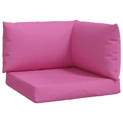 vidaXL Blazina za palete 3 kosi roza oxford blago